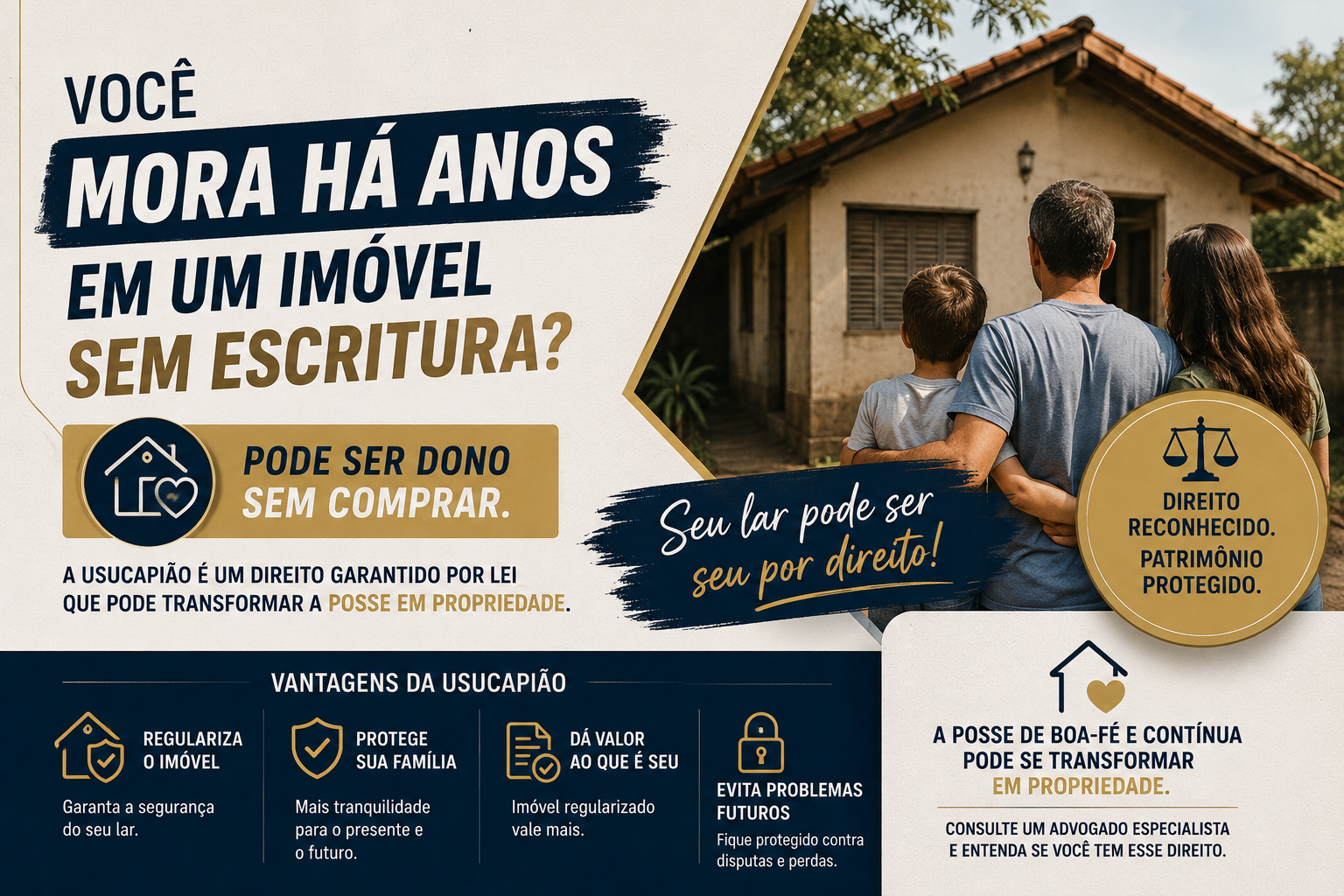 Você Mora Há Anos em um Imóvel Sem Escritura? Pode Ser Dono Sem Comprar